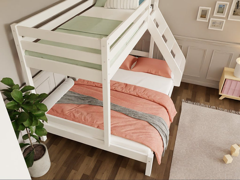 Wooden bunk bed ARARAT for 3 persons 90x200 cm, 140x200 cm