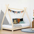 Children's wooden bed NAKANA in the shape of teepee