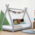 Children's wooden bed NAKANA in the shape of teepee