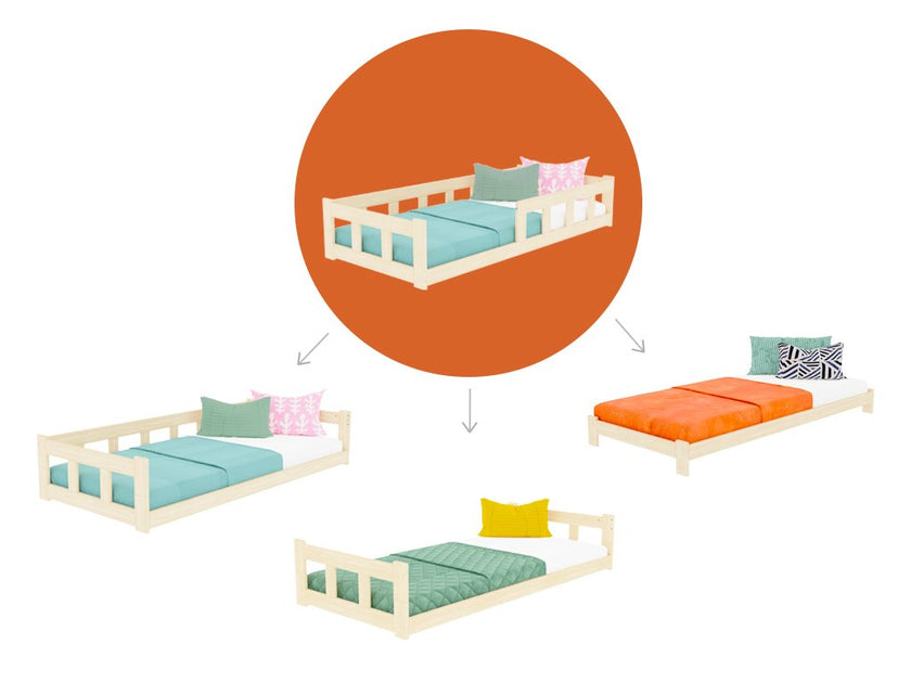 Low single bed FENCE with two sidewalls