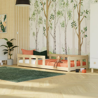Low single bed FENCE with two sidewalls