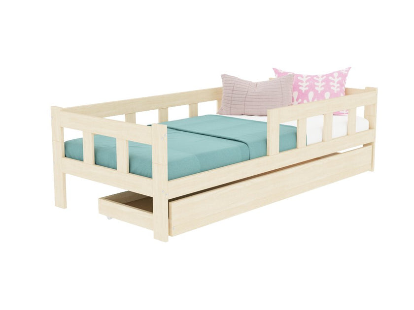 Wooden single bed FENCE with two sidewalls