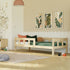 Wooden single bed FENCE with two sidewalls