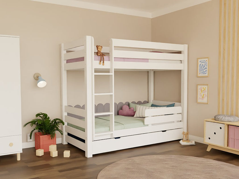 Wooden bunk bed ATLAS for children 90x200 cm