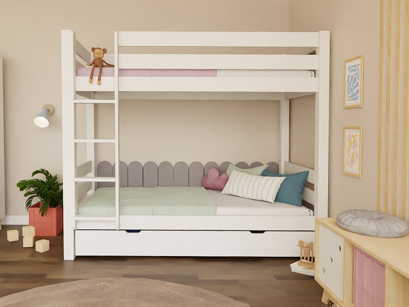 Wooden bunk bed ATLAS for children 90x200 cm
