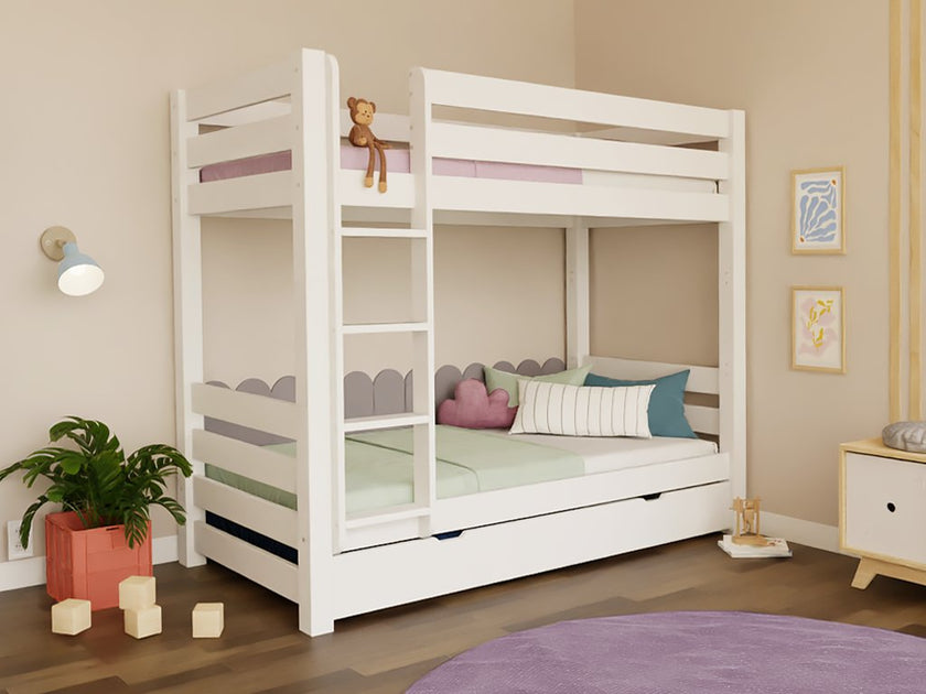 Wooden bunk bed ATLAS for children 90x200 cm