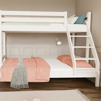 Wooden bunk bed ARARAT for 3 persons 90x200 cm, 140x200 cm
