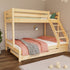 Wooden bunk bed ARARAT for 3 persons 90x200 cm, 140x200 cm