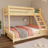 Wooden bunk bed ARARAT for 3 persons 90x200 cm, 140x200 cm