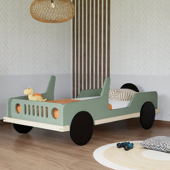 Children's car bed in the shape of a jeep SAFARI 80x160 cm