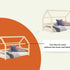 Children's house bed TERY with one barrier