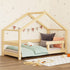 Children's house bed LUCKY with one barrier