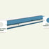 Children's foam mattress METROPOLIS with a fixed center for back support