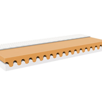 Children's foam mattress WAVE with free air space for comfortable sleep