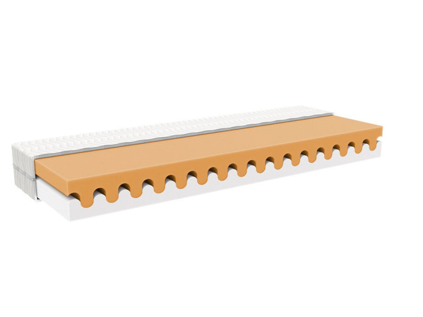 Children's foam mattress WAVE with free air space for comfortable sleep